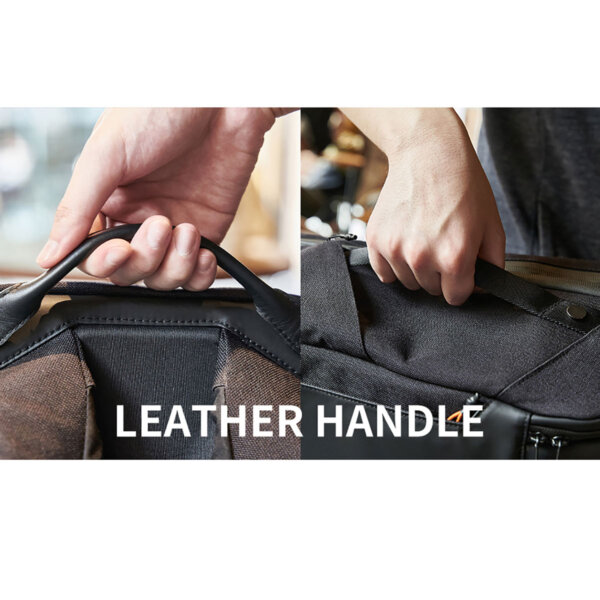 حقيبة ظهر مقاومة للماء من WIWU طراز WARRIORS بخامة CORDURA مضادة للسرقة وشاحن سريع 20W مع حجرة ملابس داخلية - لون أسود