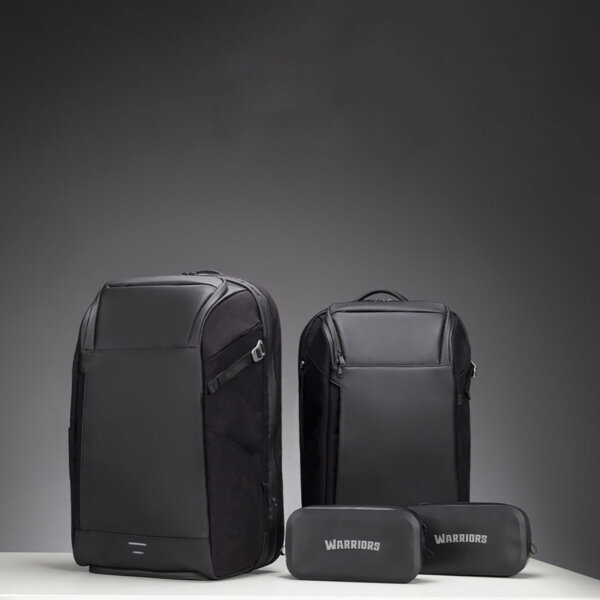 حقيبة ظهر مقاومة للماء من WIWU طراز WARRIORS بخامة CORDURA مضادة للسرقة وشاحن سريع 20W مع حجرة ملابس داخلية - لون أسود