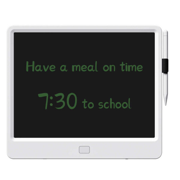 لوحة رسم إلكترونية WIWU 13.5 بوصة مع شاشة LCD وغطاء بلاستيكي أبيض