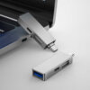محول USB-C إلى USB مزدوج T02 Pro من WIWU - حقيبة لابتوب عمودية WIWU Alpha 11 بوصة
