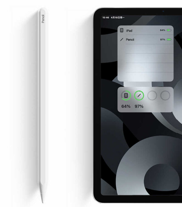 693668640661-8.jpg قلم رصاص بلوتوث شحن لاسلكي أبيض مع مؤشر البطارية للآيباد - WIWU