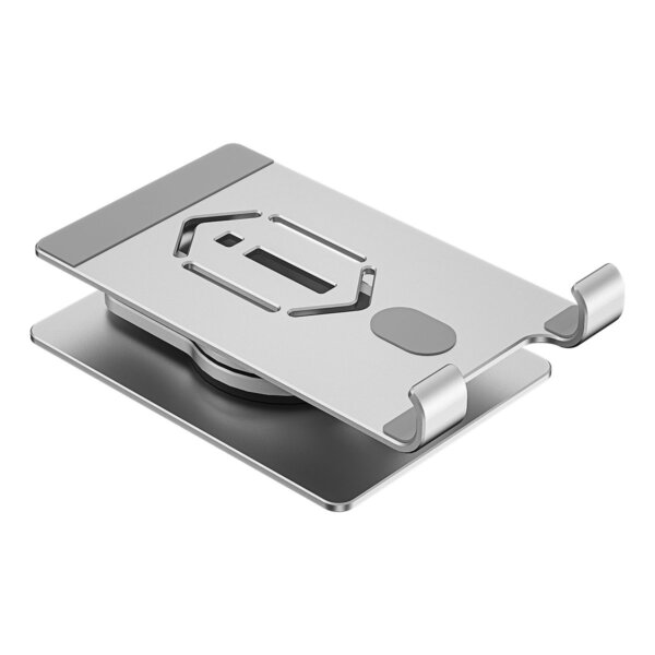 حامل هاتف معدني WIWU ZM107 من الألومنيوم بزاوية دوران 360 درجة للهاتف والتابلت حتى 13 إنش