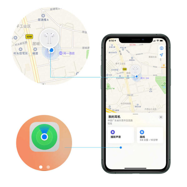 سماعات وايرلس WIWU Airbuds SE بيضاء مع شحن لاسلكي وشاشة بطارية أصلية