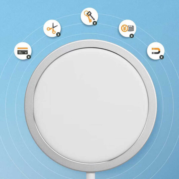 شاحن مغناطيسي لاسلكي WIWU Magsafe بقوة 15 واط للأيفون والسماعات