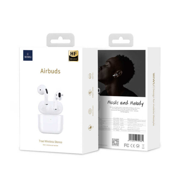 سماعات وايرلس جودة عالية WIWU Airbuds lite بلوتوث 5.0 شريحة JL 6973