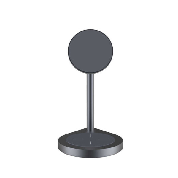 شاحن لاسلكي WIWU Power Air 2 in 1 للآيفون والأيربودز - لون رمادي فضائي