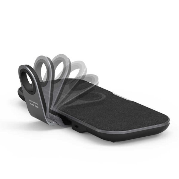 شاحن لاسلكي WIWU Power Air PA3IN1B بقدرة 30W مع دعم شحن AirPods وApple Watch - اللون الرمادي الفضائي