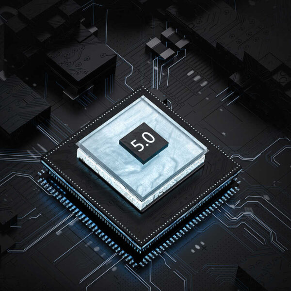 سماعة WIWU P40 لون داكن بطارية 3000mAh مع إضاءة موسيقية