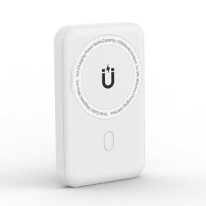 شاحن لاسلكي مغناطيسي WIWU Snap Cube 10000mAh مع مثبت احترافي وشحن سريع - حقيبة لابتوب عمودية WIWU Alpha 11 بوصة