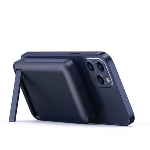 شاحن لاسلكي مغناطيسي WIWU Snap Cube 10000mAh مع مثبت احترافي وشحن سريع - حقيبة لابتوب عمودية WIWU Alpha 11 بوصة