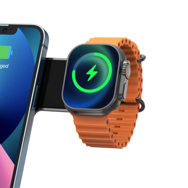 شاحن لاسلكي 3 في 1 WIWU Wi-W005 بقوة 15W للهاتف وسماعات AirPods والساعة الذكية