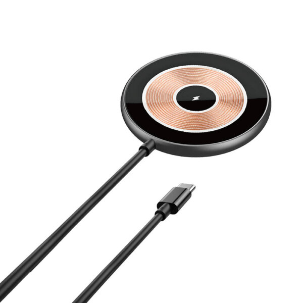 شاحن لاسلكي 15 واط من WIWU Wi-W007 بشاشة مغناطيسية