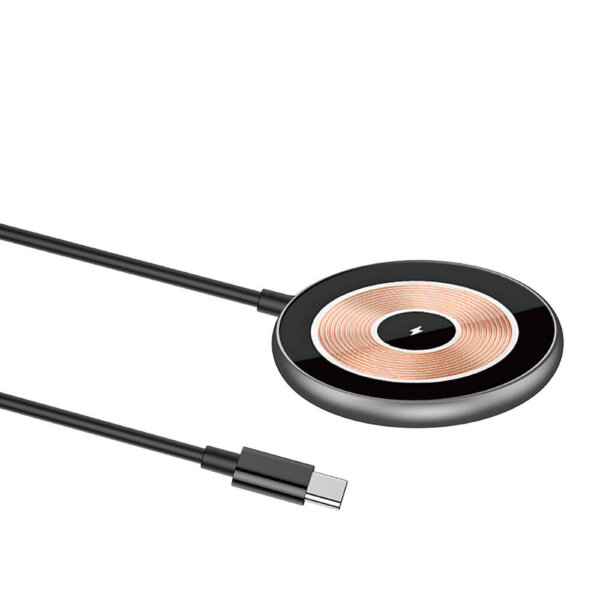 شاحن لاسلكي 15 واط من WIWU Wi-W007 بشاشة مغناطيسية