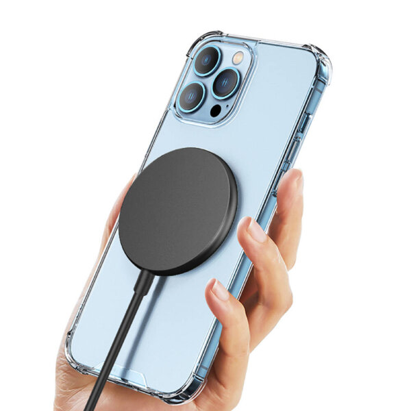 شاحن لاسلكي 15 واط من WIWU Wi-W007 بشاشة مغناطيسية