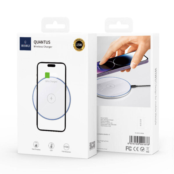 شاحن لاسلكي 15 واط WIWU Wi-W012 - حقيبة لابتوب عمودية WIWU Alpha 11 بوصة