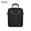 حقيبة ظرفية مقاومة للماء من WIWU بسعة 11 بوصة مع حزام كتف وأربعة جيوب أمامية - لون أسود