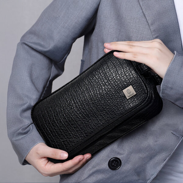 حقيبة سالم بصمة امنة لوكس بقفل بصمة الأصابع مضادة للسرقة - اللون أسود