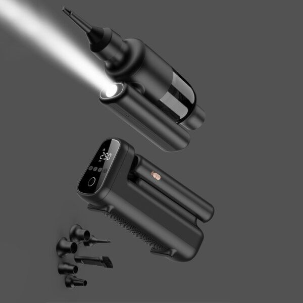 مضخة هواء سيارة WIWU Wi-Ai002 5 في 1 مع شاشة رقمية وسعة 4000mAh