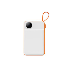 شاحن بورتابل 10000 مللي أمبير WIWU Wi-P007 بطارية 10000mAh مع شحن لاسلكي وUSB-A وType-C - برتقالي