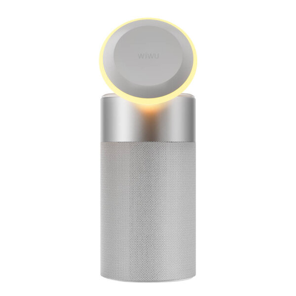 شاحن لاسلكي ثلاث في واحد WIWU Wi-W022 بطارية 1800mAh مع سماعة 5 وات ومنفذ شحن USB-C