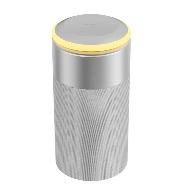 شاحن لاسلكي ثلاث في واحد WIWU Wi-W022 بطارية 1800mAh مع سماعة 5 وات ومنفذ شحن USB-C