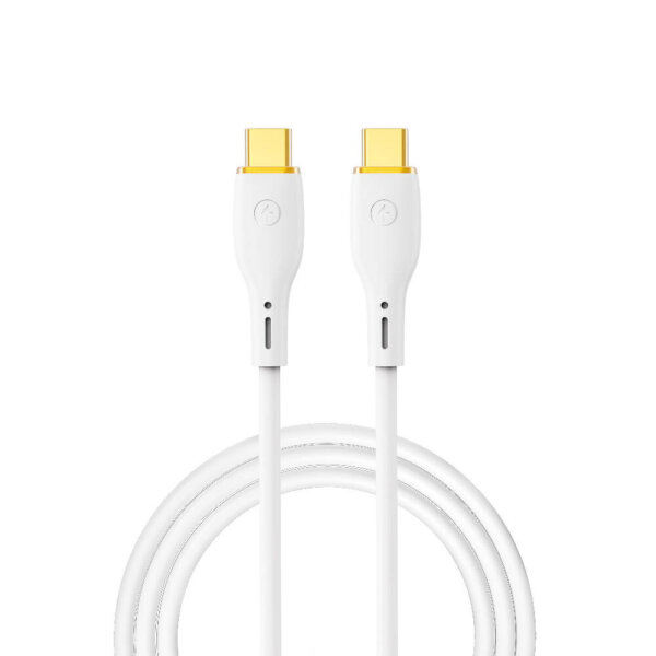 كابل شحن سريع WIWU Wi-C018 Type-C إلى Type-C 100W - أسود/أبيض