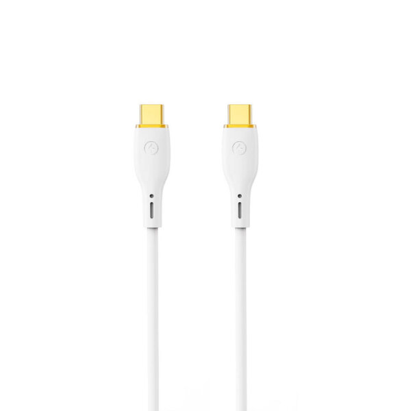 كابل شحن سريع WIWU Wi-C018 Type-C إلى Type-C 100W - أسود/أبيض