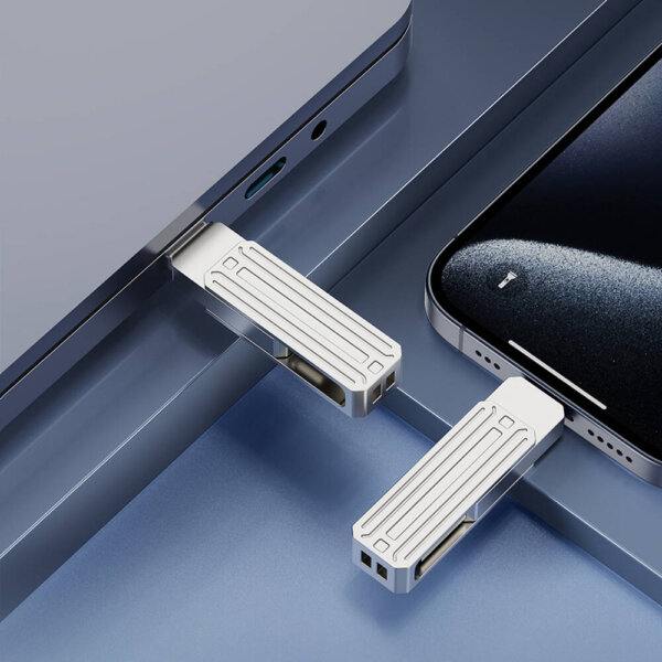 USB فلاش درايف 3 في 1 بسعة 256 جيجابايت - WIWU FD001