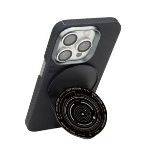 حلقة مغناطيسية متعددة الاستخدامات WIWU B2 للهاتف الأسود