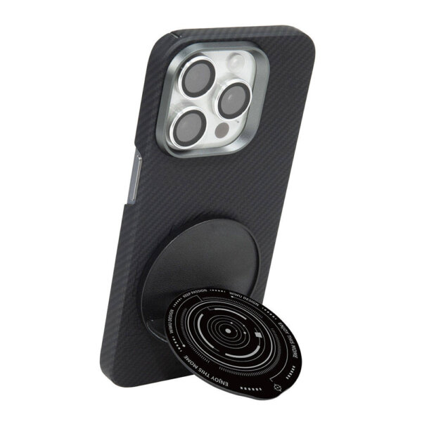 حلقة مغناطيسية متعددة الاستخدامات WIWU B2 للهاتف الأسود