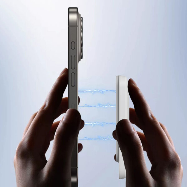 شاحن محمول 5000 مللي أمبير WIWU Wi-P037 مع شحن لاسلكي 15W وشاشة LED - حقيبة لابتوب عمودية WIWU Alpha 11 بوصة