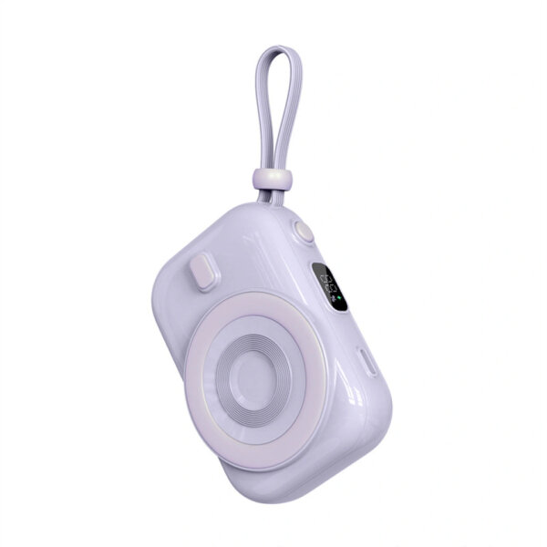 بنك طاقة لاسلكي مغناطيسي WIWU Wi-P041 سعة 9600mAh مع كابل Type-C مدمج - حقيبة لابتوب عمودية WIWU Alpha 11 بوصة