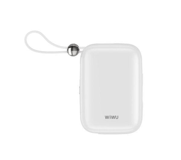 شاحن بطارية محمول WIWU Wi-P042 سعة 10000mAh مع كابلات Type-C و Lightning مدمجة - حقيبة لابتوب عمودية WIWU Alpha 11 بوصة