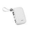شاحن بطارية محمول WIWU Wi-P042 سعة 10000mAh مع كابلات Type-C و Lightning مدمجة - حقيبة لابتوب عمودية WIWU Alpha 11 بوصة