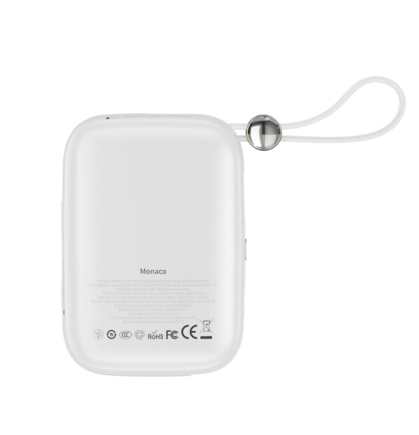 شاحن بطارية محمول WIWU Wi-P042 سعة 10000mAh مع كابلات Type-C و Lightning مدمجة - حقيبة لابتوب عمودية WIWU Alpha 11 بوصة