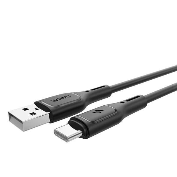 كابل شاحن سريع WIWU StarLink Wi-C042E A-C USB-A إلى Type-C 2.4A 1متر أسود