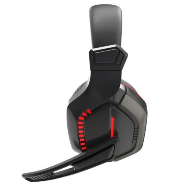 سماعة ألعاب سلكية WIWU Thunder Gaming GTD-01 ب.microphone قابلة للتدوير وتحكم مستقل في الصوت 2.3متر كابل مغزول - أسود وأحمر