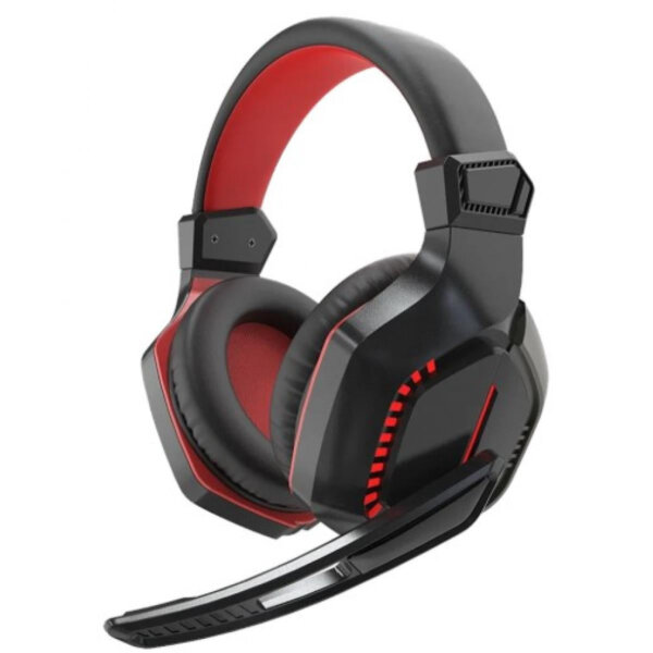 سماعة ألعاب سلكية WIWU Thunder Gaming GTD-01 ب.microphone قابلة للتدوير وتحكم مستقل في الصوت 2.3متر كابل مغزول - أسود وأحمر