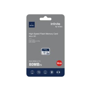 بطاقة ذاكرة فلاش عالية السرعة WIWU Infini Series 64GB MicroSD U3 C10