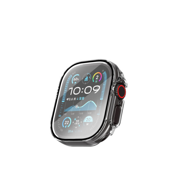 6977703651379-5.jpg حالة حماية ساعة JD-108 WIWU 2 في 1 مع غطاء وفيلم شفاف 49MM