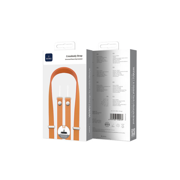 حزام كتف WIWU Crossbody Strap متعدد الألوان - حقيبة لابتوب عمودية WIWU Alpha 11 بوصة