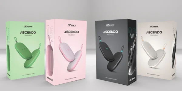 مكبر صوت ASCENDO محمول – أسود وألوان متعددة | بلوتوث 5.3 وصوت 20 واط