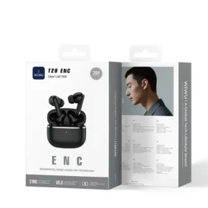 auriculares-tws-t28-enc-negro-1.webp سماعات WIWU T28ENC TWS - حقيبة لابتوب عمودية WIWU Alpha 11 بوصة