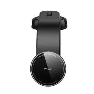 شاحن سيارة لاسلكي 15 واط WIWU CH-327 بشاشة مغناطيسية قابلة للطي