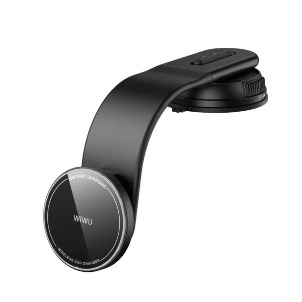شاحن سيارة لاسلكي 15 واط WIWU CH-327 بشاشة مغناطيسية قابلة للطي