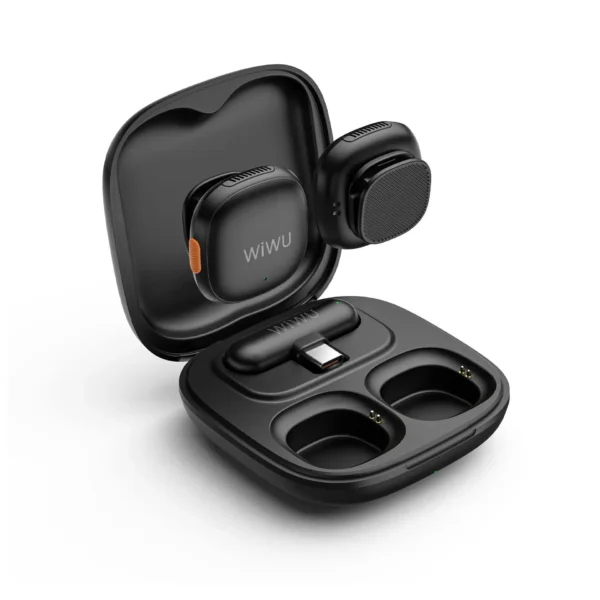 ميكروفون لاسلكي مزدوج WIWU Wi-WM006 مع إلغاء الضوضاء التكيفي