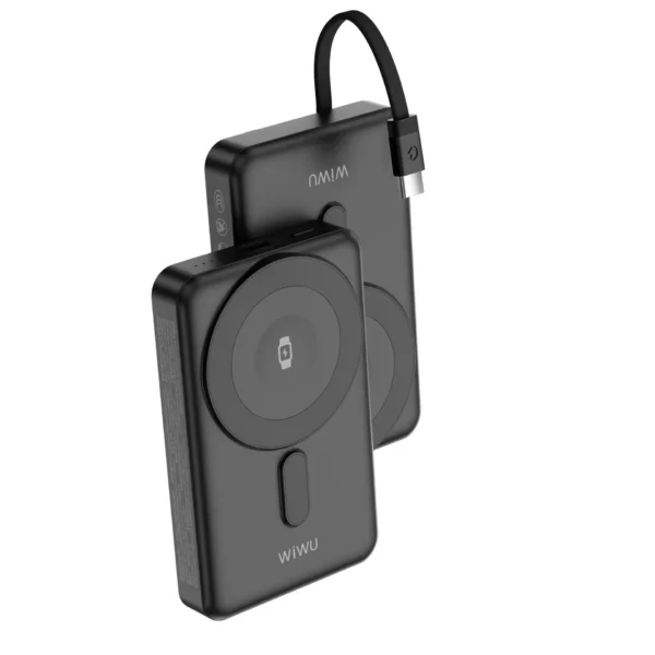 شاحن بطارية خارجي WIWU Elite Power Bank Wi-P056 10000mAh - حقيبة لابتوب عمودية WIWU Alpha 11 بوصة