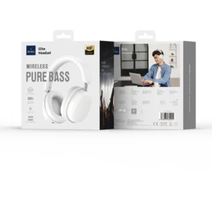 سماعة رأس لاسلكية WIWU Elite TD-05 صوت عالي الدقة - أبيض