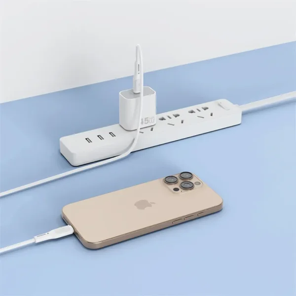 شاحن سريع 45 واط WIWU Essen مع كابل USB-C إلى USB-C