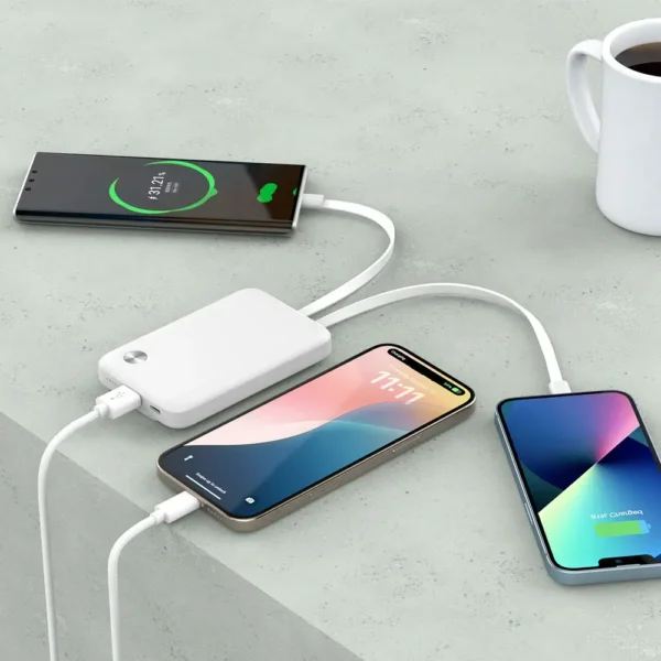 شاحن بطارية 10000 مللي أمبير WIWU P060 ثنائي الكابلات 22.5 واط - حقيبة لابتوب عمودية WIWU Alpha 11 بوصة